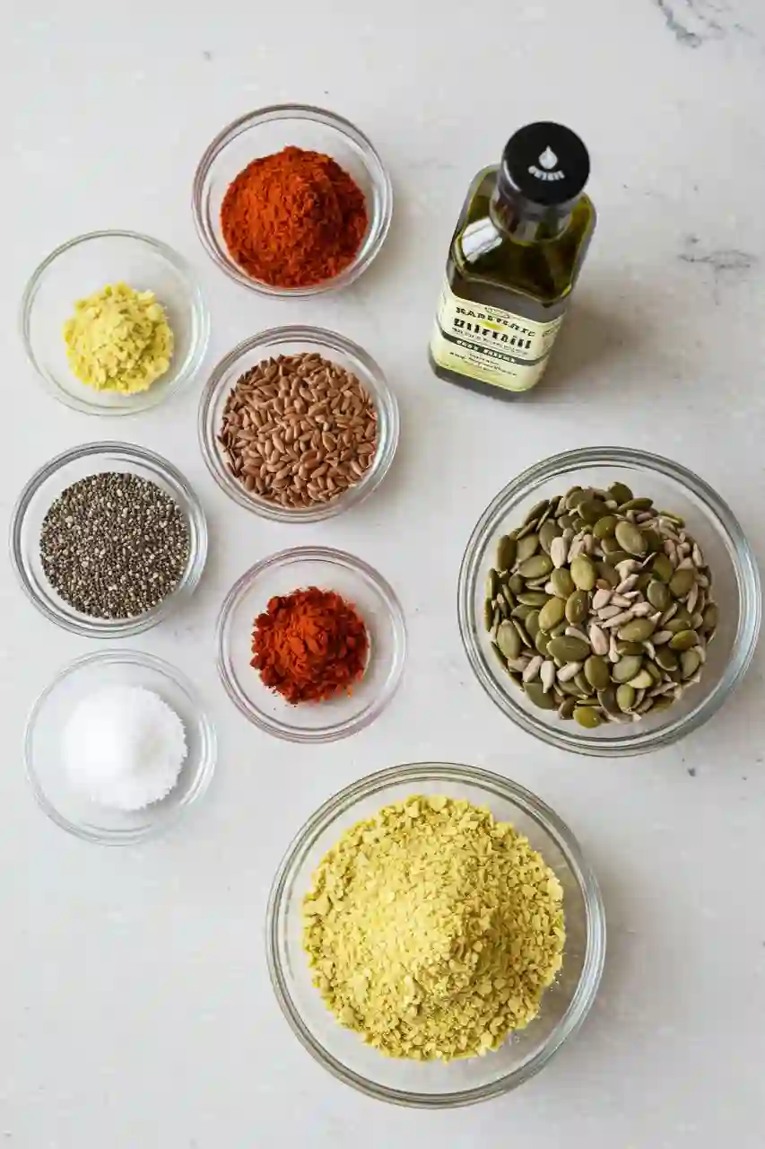 bariatric-seed-recipe-ingredients.webp Bariatric seed recipe ingredients in glass bowls on a white countertop