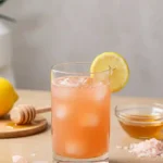 Japanese Pink Salt Weight Loss 3 Powerful Drink Benefits 1 Chilled Japanese pink salt weight loss drink served with ice and mint garnish