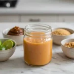 Tram Sauce Recipe: 5-Minute Ultimate Flavor Bomb 2 Tram sauce in glass jar on marble